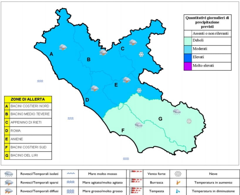 Bollettino valido per il 14 Dicembre 2018