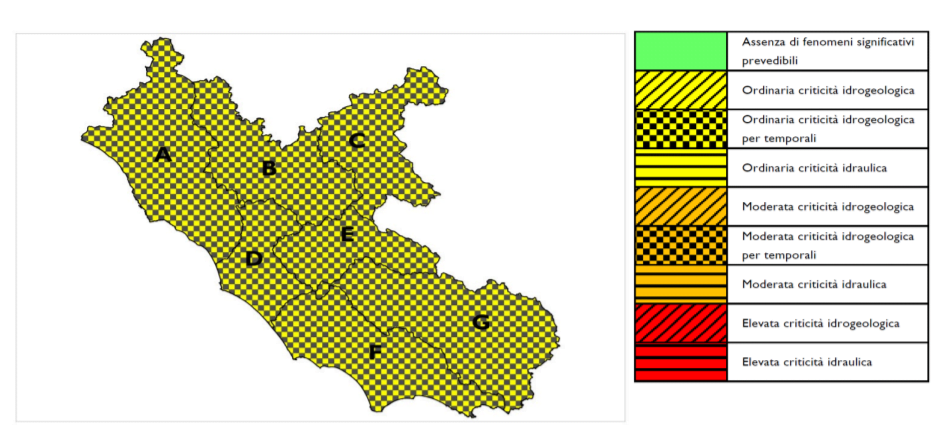 CRITICITA' IDROGEOLOGICA PER IL LAZIO