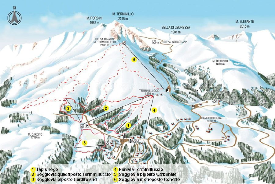 impianti di risalita del terminillo