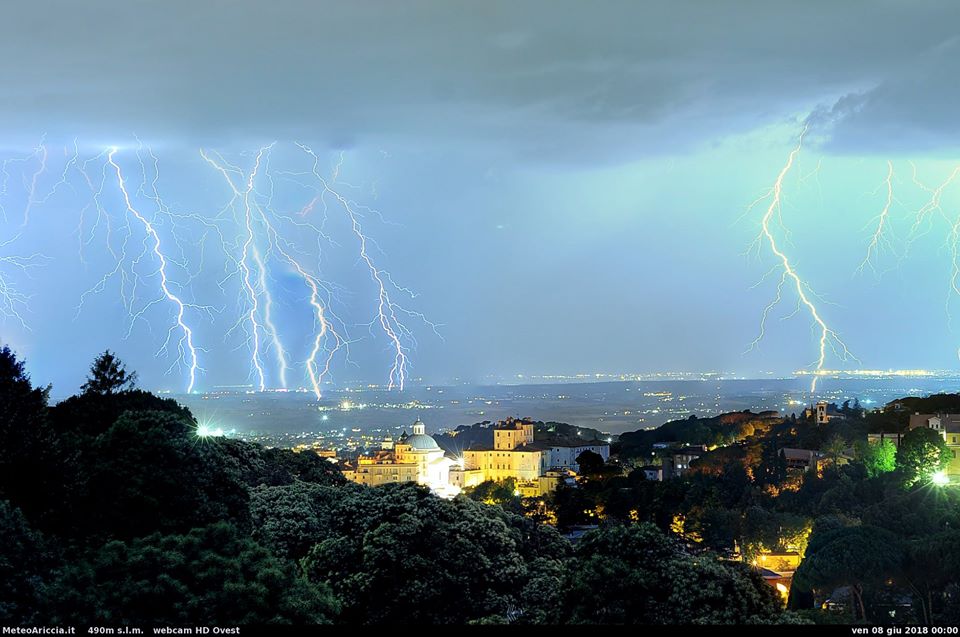 Temporale visto da Ariccia - Meteo Ariccia