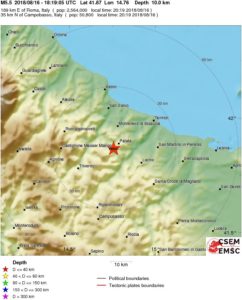 Forte scossa in Molise nei pressi di Montecilfone avvertita nel Lazio
