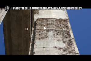 Strada dei parchi le gravi condizioni dei viadotti autostradali