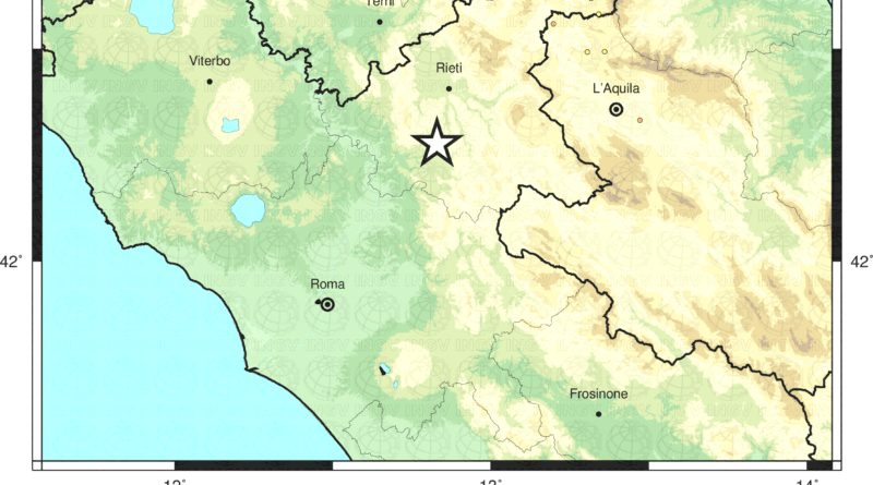Scossa di terremoto 3.4 con epicentro Montenero Sabino (RI)