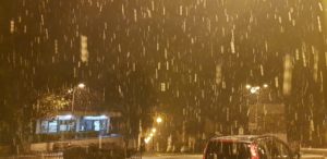 La copiosa nevicata ai Campi di Annibale stanotte intorno alle 2.00 - Francesco Swerc
