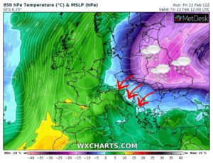 Veloce passaggio invernale con forte vento, anche se in seguito...