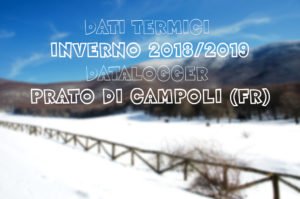 [Analisi Dati termici] inverno 2018-2019 Prato di Campoli