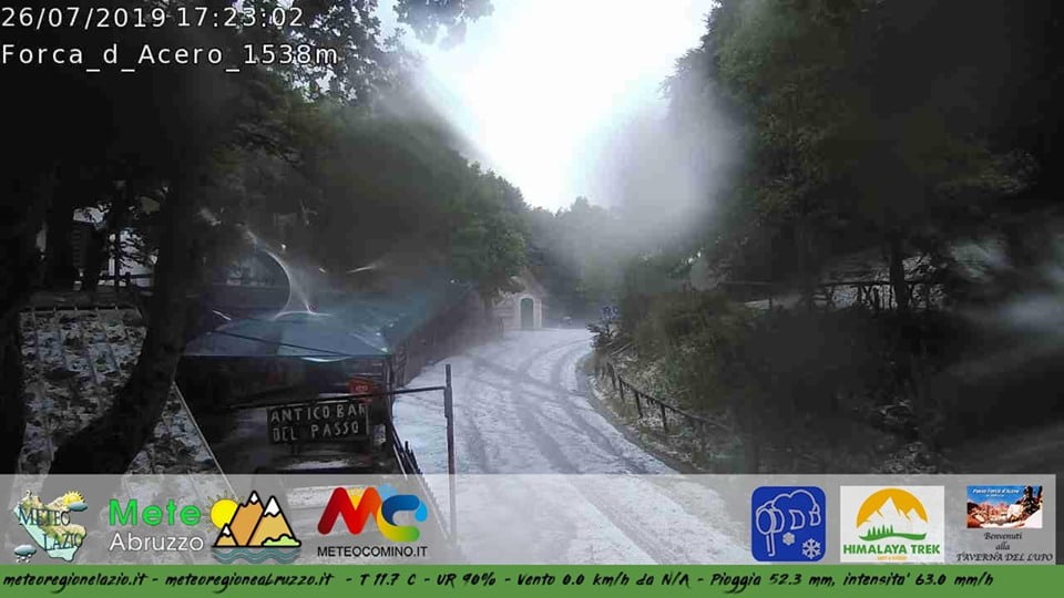 Scatto webcam Forca d'Acero ore 17.23 - 26 luglio 2019