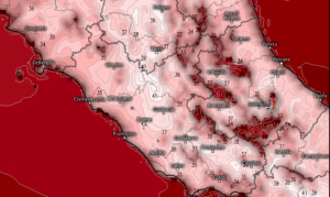 Ondata di calore agosto 2019 le temperature massime dell'11082019