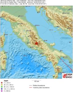 Presunta scossa 4.9 a Balsorano avvertita distintamente nel Lazio - AGGIORNAMENTI