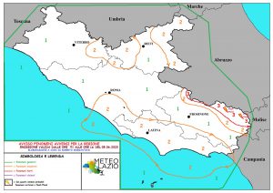 Cartina allerta Meteo