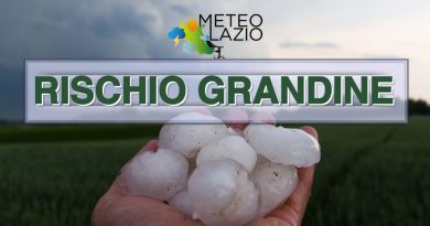 Rischio GRANDINE da questa notte: TRA LAZIO e ALTA CAMPANIA Rischio GRANDINE da questa notte: TRA LAZIO e ALTA CAMPANIA