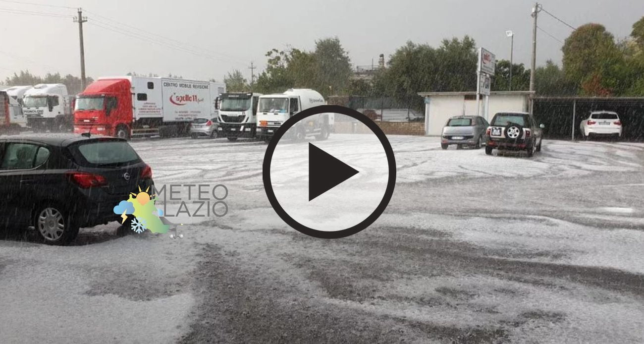 Rovescio di GRANDINE con ACCUMULI a Velletri - Roma [VIDEO ...