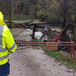 Crolla un ponte sull'ANIENE a Vicovaro (RM)