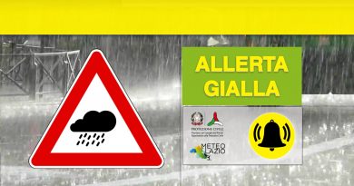 Maltempo nel Lazio: prorogata l’allerta meteo alla giornata di domani 17 Maggio