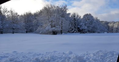 Neve abbondante sui Monti Simbruini: le immagini del primo giorno di Primavera