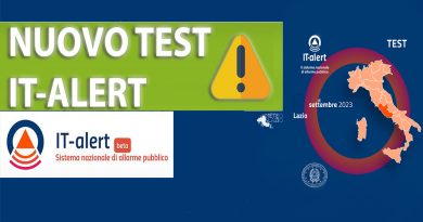 Test It-Alert nel Lazio c’è la data definitiva: 27 Settembre alle ore 12.00
