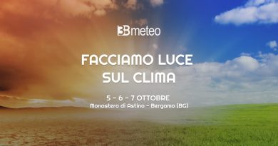 Facciamo luce sul clima: evento organizzato dal 5 al 7 ottobre 2023 da 3BMeteo a Bergamo
